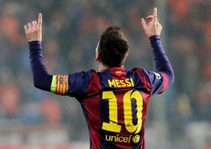 AFP PHOTO/ SAKIS SAVVIDES LIONEL Messi